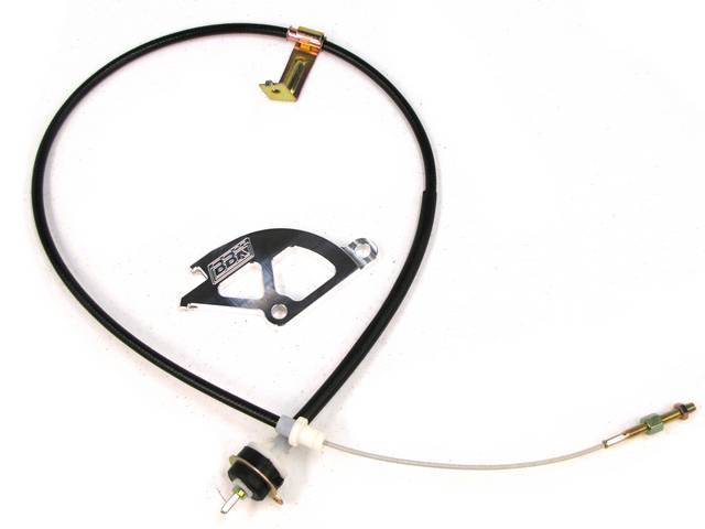Cable Kit, Clutch Release, Bbk, Incl Heavy Duty Adjustable Clutch Cable, Aluminum Quadrant Kit, Firewall Adjuster, Designed For  Use With Aftermarket Clutch Kits