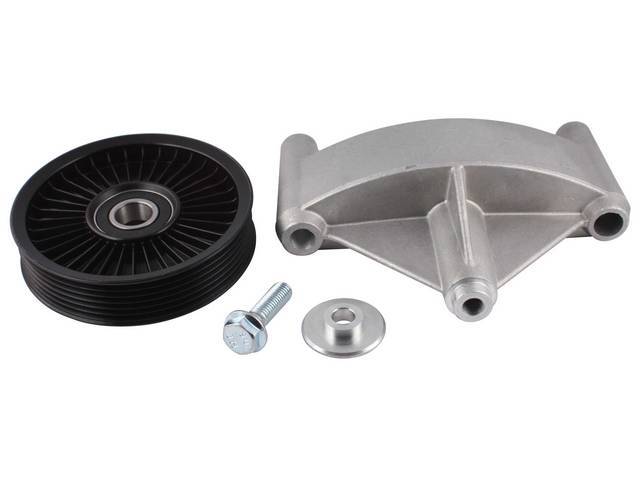 Bracket, Smog Pump Eliminator, Tuff Stuff, Aluminum, Incl Bracket And Pulley, Designed To Replace Your Factory Smog Pump And Increase Horsepower