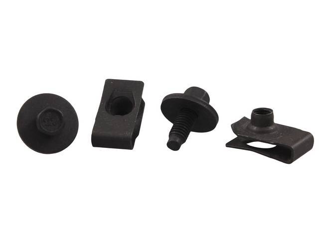 Mounting Kit, Radiator Coolant Recovery Reservoir Bracket, Incl (2) Bolts, (2) Lower U Nuts, Designed To Mount Bracket To Bottom Of Radiator Support 