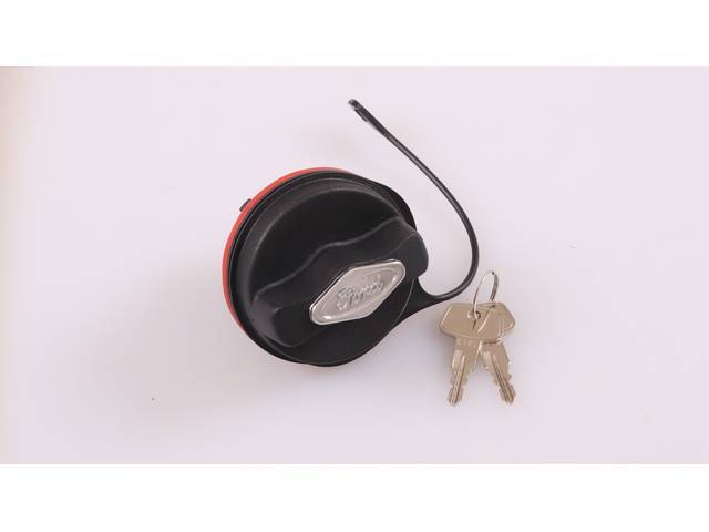 Gas Cap, Locking, 1/8 Turn Fuel Cap Style, Incl 2 Keys As Well As A Chrome Cover For Keyhole, Original Prior Part Numbers F8az-9030-Ca, Xu5z-9030-Ha, Xu5z-9030-Da, Xu5z-9030-Hc