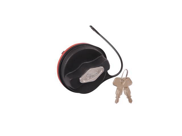 Gas Cap, Locking, 1/8 Turn Fuel Cap Style, Incl 2 Keys As Well As A Chrome Cover For Keyhole, Original Prior Part Numbers F8az-9030-Ca, Xu5z-9030-Ha, Xu5z-9030-Da, Xu5z-9030-Hc