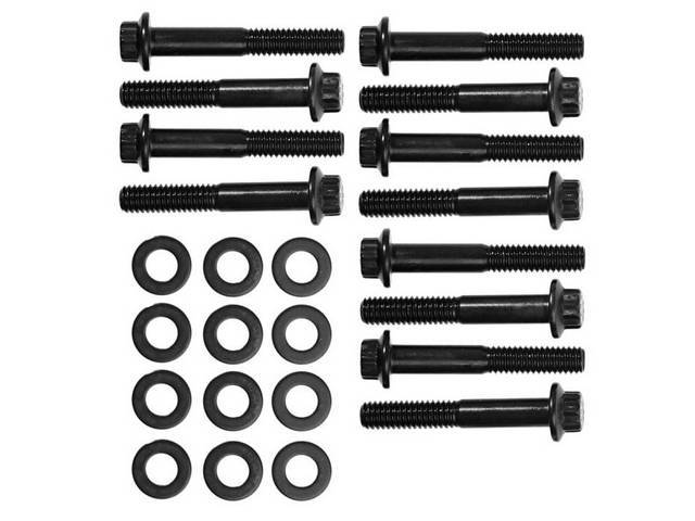 ARP Lower Intake Manifold Bolt Kit Black Oxide 12-Point Style for (79-95) 5.0L