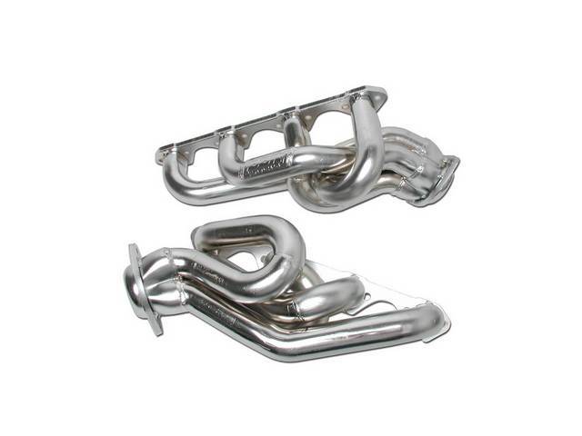 Headers, Equal Length Shorty, Bbk Performance, Chrome Plated Finish, Made From 1 5/8 Inch Cnc Mandrel Bent Tubing, Incl One Piece Laser Cut Mounting Flanges