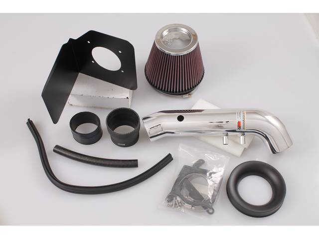 Air Filter Intake Kit, High Performance By K And N, Typhoon, Chrome Finish, Designed To Replace Complete Factory Air Intake System From Filter To Throttle Body