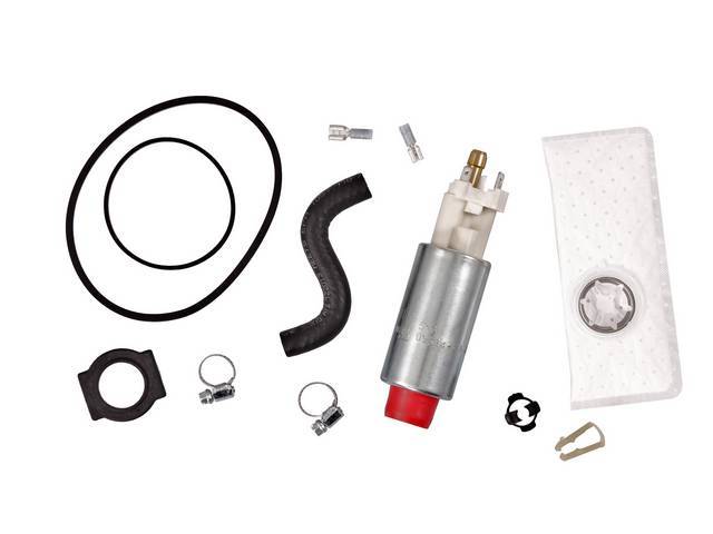 Pump And Installation Kit, Fuel, Walbro, 155 Lph Style, Incl Pump 516, Filter And Installation Kit, Features Stock Inlet And Outlet Size, Fits In Stock Hanger Assy