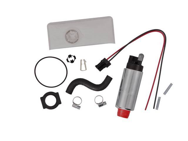 Pump And Installation Kit, Fuel, Walbro, 255 Lph Hi Pressure Style, Incl Pump Gss340, Filter And Installation Kit, Features Stock Inlet And Outlet Size, Fits In Stock Hanger Assy