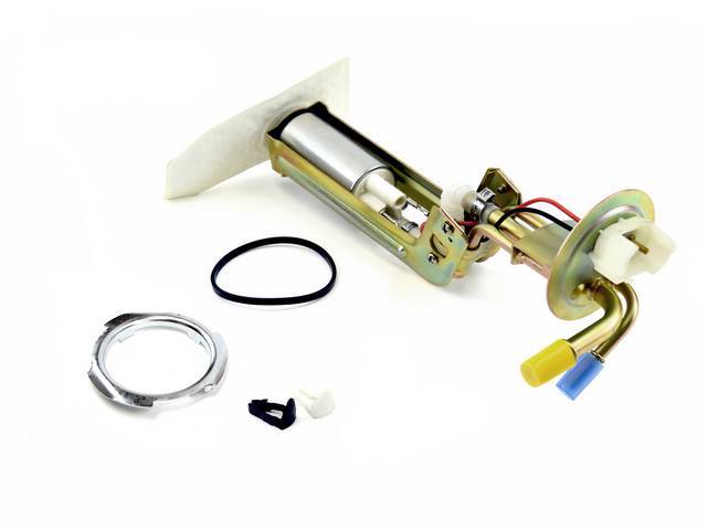 Fuel Pump Assy, W/ 3/8 Inch Outlets, Incl Pump, Hanger, Lock Ring And Gasket, Good Repro
