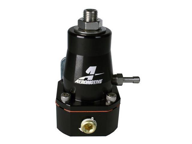 AEROMOTIVE Universal Adjustable Return Style Fuel Pressure Regulator for 79-04 (Black Anodized)