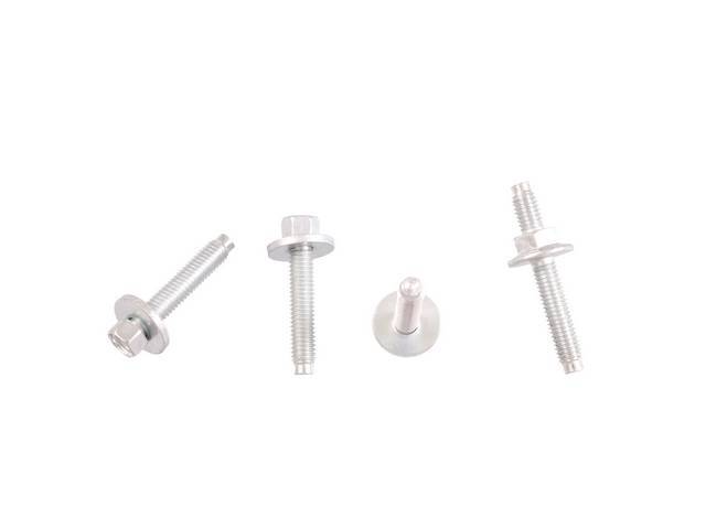 Mounting Kit, Throttle Body Assy, Incl (3) Oe Correct Style Hex Head Bolts W/ Free Spinning Washers, (1) Double End Hex Stud, Original Ford Hardware, These Are The Bolts That Mount The Throttle Body To The Upper Intake Plenum