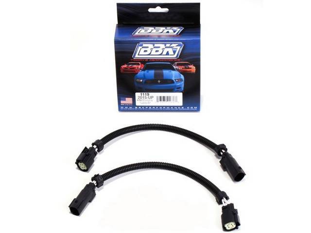 Wire Extension Harness, Oxygen Sensor, Bbk Performance, Incl (2) Extension Plus Designed Using Oem Connectors, Designed For 2015-2017 Mustang 5.0 Coyote Engines Or Gen 2 Versions, Great For Coyote Swap Mustangs