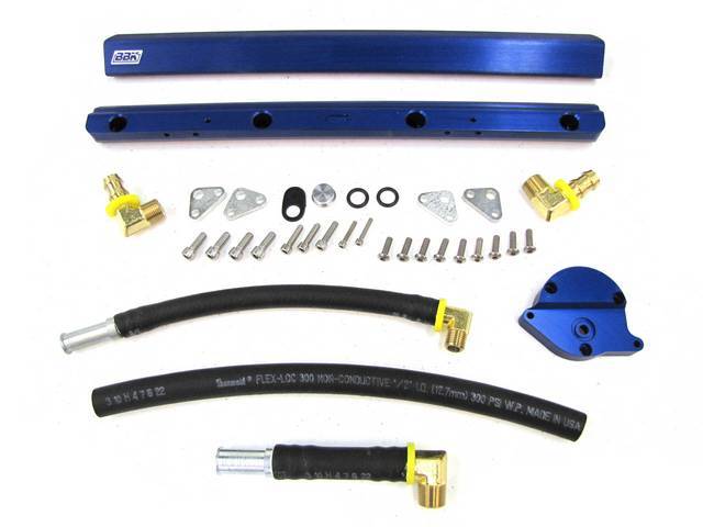 Fuel Rail Assy, Aluminum, Bbk Performance, Incl Blue Anodized Rails And Mounting Hardware, Designed To Improve Fuel Delivery Performance