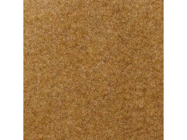 Carpet, Deluxe Cut Pile Nylon, Mass Back Molded, French Vanilla, Incl Complete Passenger Area Only, Jute Padding, Correct Heal Pad, Does Not Incl Rear Hatchback Carpet, Repro