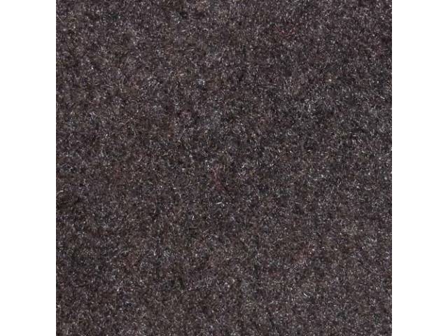 Carpet, Standard Cut Pile Nylon, Molded, Charcoal Gray,