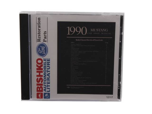 Shop Manual On Cd, 1990 Mustang, Note That Shop Manuals May Incl Other Ford, Lincoln And Mercury Car Models