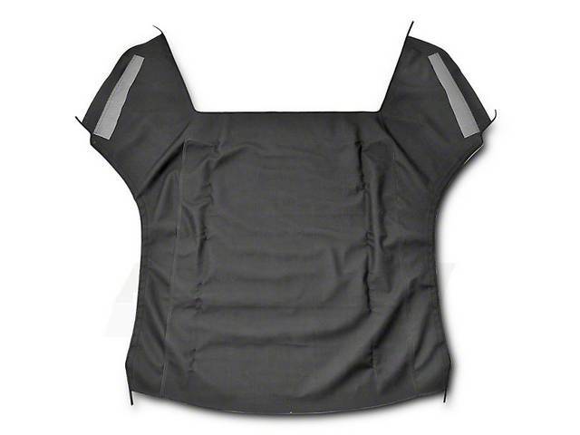 Convertible Top Only, E-Z On Auto, Black, 24 1/2 Inch Bow Height, Does Not Incl Rear Glass, 5 Year Manufacture Warranty, Repro