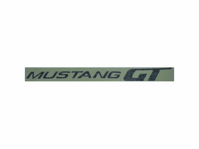 Decal, Deck Lid, * Mustang Gt*, Black Lettering, Repro