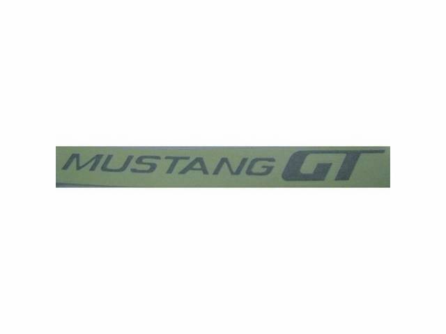 Decal, Deck Lid, * Mustang Gt*, Argent Lettering, Repro