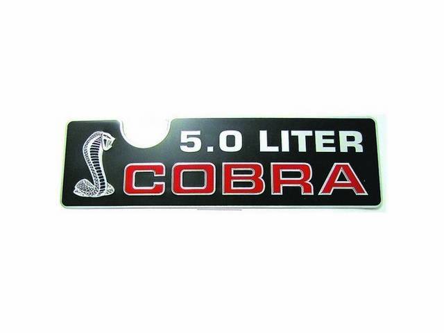 Plaque, Metal Cobra Intake
