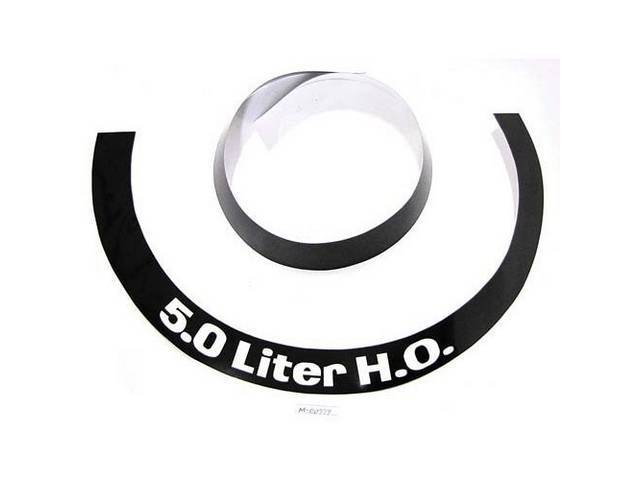 Decal, Air Cleaner, 5.0 Liter H.o, Repro