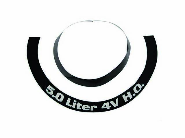 Decal, Air Cleaner, 5.0 Liter 4v H.o, Repro