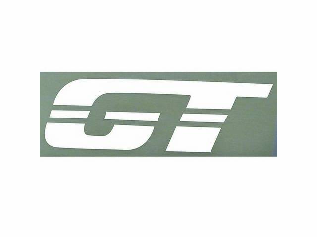 Decal, Hood, *Gt*, White Lettering, Repro