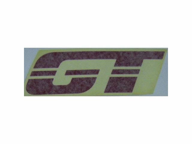 Decal, Hood, *Gt*, Bright Red Lettering, Repro