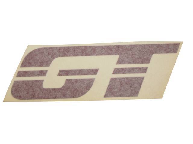 Decal, Hood, *Gt*, Canyon Red Lettering, Repro