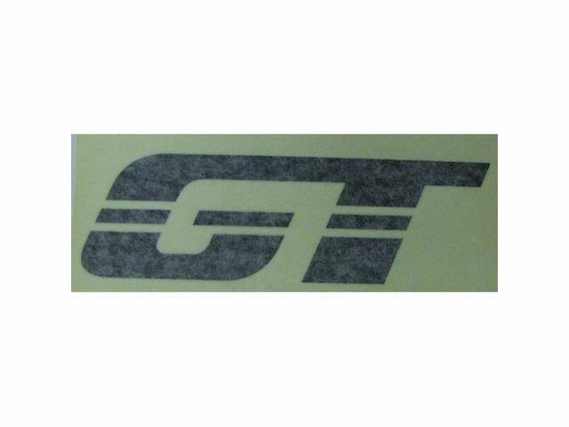Decal, Hood, *Gt*, Charcoal Lettering, Repro