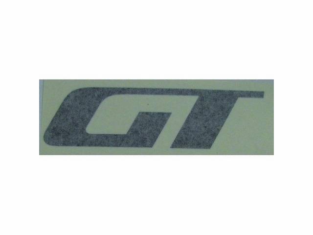 Decal, Hood, *Gt*, Black Lettering, Repro