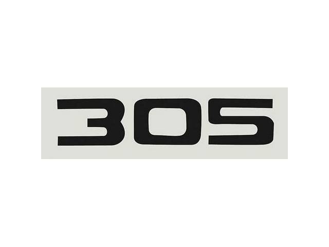 Decal, Hood Scoop, *302*, Silver Lettering, Repro