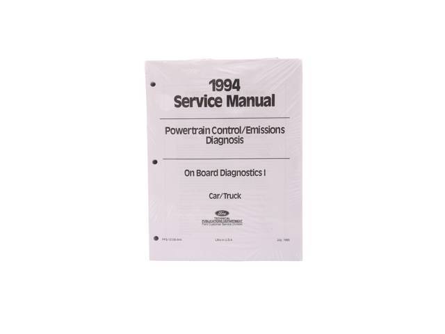 Emissions Diagnosis Service Manual, 1994 Mustang