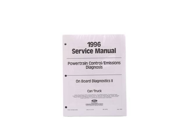 Emissions Diagnosis Service Manual, 1996 Mustang