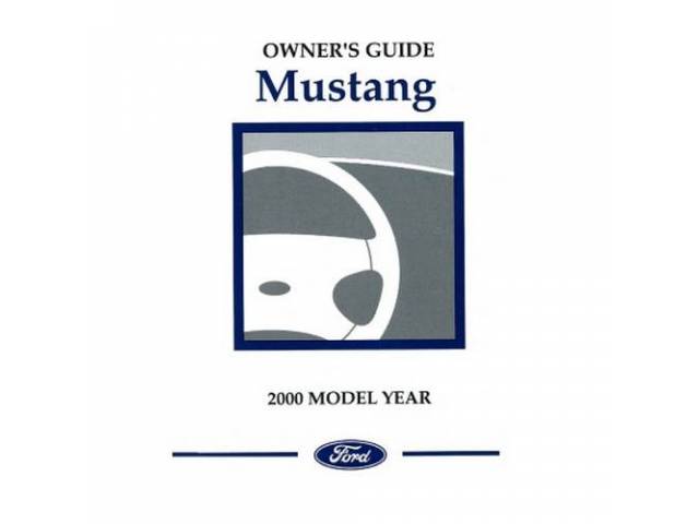 Reprint of Original 2000 Owners Manual