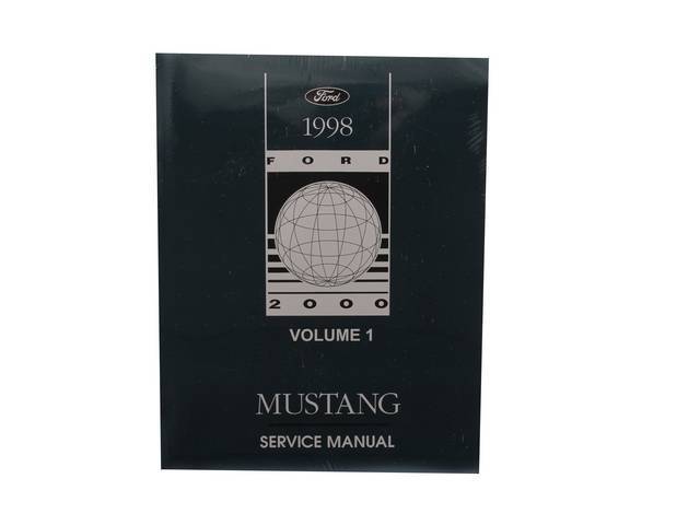 Shop Manual, Reprint Of Original, 1998 Mustang, Note That Shop Manuals May Incl Other Ford, Lincoln And Mercury Car Models