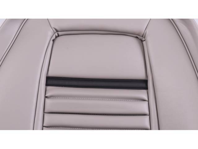 Full Set Titanium Gray Vinyl with Black Stripe Mach 1 Style for 90-91 w/ Sport Seats