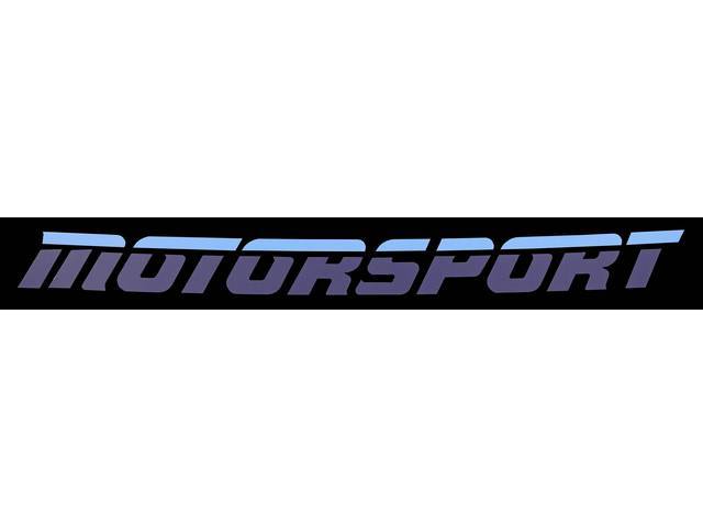 Two-Tone Blue Aero Style MOTORSPORT Windshield Banner Decal