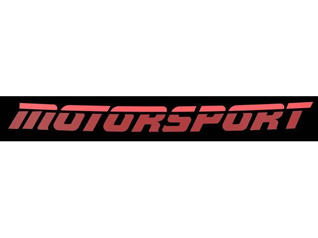 Two-Tone Red Aero Style MOTORSPORT Windshield Banner Decal