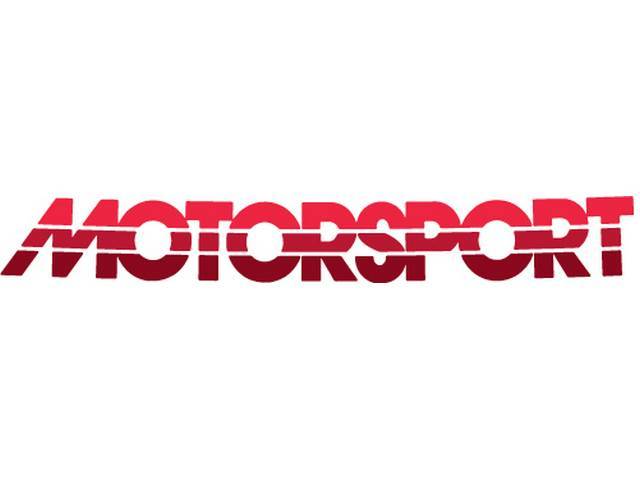 Tricolor Red Early Style MOTORSPORT Windshield Banner Decal