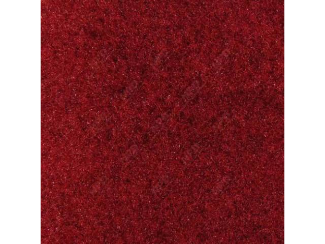 Carpet, Quarter Trim, Pair, Medium Red, Convertible Models Only, Incl Rh And Lh Sides, Use General Spray Adhesive To Attach, Repro