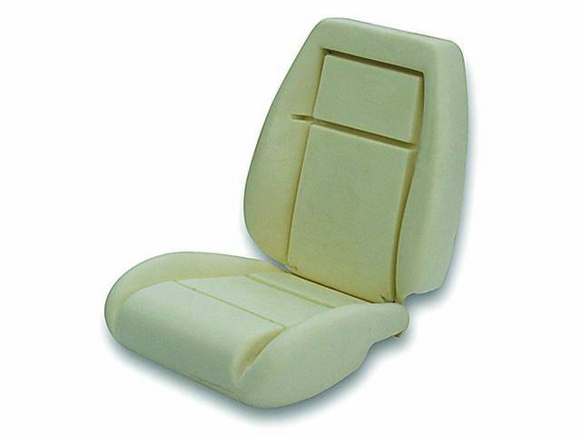 Seat Foam, Bucket, Incl Top And Bottom, Excellent Repro
