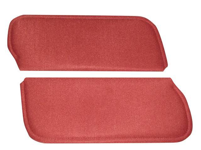 Sunvisor Set, Canyon Red, Cloth, Incl Map Strap, Repro