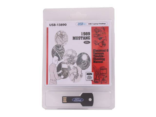 USB Drive 1989 Mustang Electrical & Vacuum Trouble-Shooting Manual (EVTM)