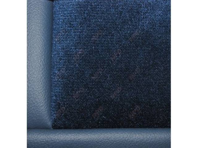 Upholstery Set, Low Back Buckets, Cloth, Regatta Blue, W/ Interior Trim Id Code *Fb*, Incl Headrest Covers