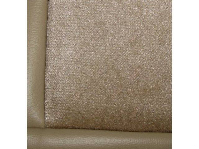 Upholstery Set, Low Back Buckets, Cloth, Sand Beige, W/ Interior Trim Id Code *Fy*, Incl Headrest Covers