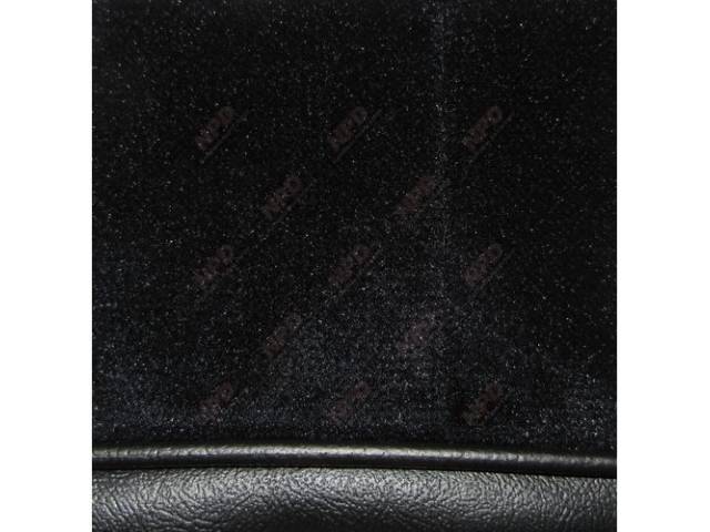 Upholstery Set, Low Back Buckets, Cloth, Black, W/ Interior Trim Id Code *Aj*, Incl Headrest Covers