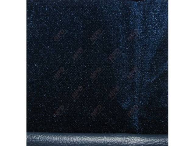 Upholstery Set, Low Back Buckets, Cloth, Royal / Lapis Blue, W/ Interior Trim Id Code *Fv*, Include Headrest Covers