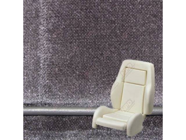 Upholstery And Seat Foam Set, Sport Seat Conversion, Cloth, Charcoal Gray, W/ Knee Bolster, W/ Interior Trim Id Code *Pa*, Does Not Include Headrest