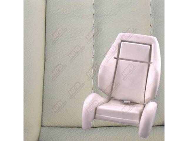 Upholstery And Seat Foam Set, Sport Seat Conversion, Leather, White, W/ Knee Bolster, W/ Interior Trim Id Code *Cl*, *Cn*, *Cw*, Incl Headrest Covers