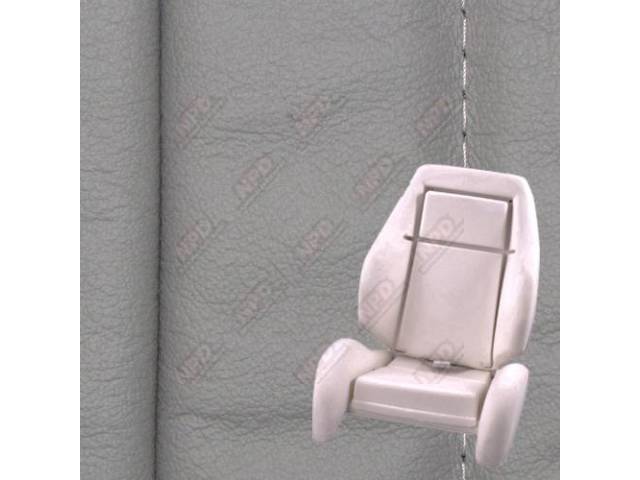 Upholstery And Seat Foam Set, Sport Seat Conversion, Leather, Titanium, W/ Knee Bolster, W/ Interior Trim Id Code *Ca*, Does Not Include Headrest Covers