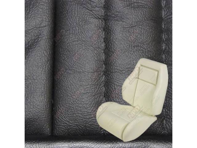 Upholstery And Seat Foam Set, Sport Seat Conversion, Leather, Ebony / Black, W/O Knee Bolster, W/ Interior Trim Id Code *Cj*, Incl Headrest Covers
